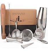 A Bar Above 14-Piece Professional Bartender Kit - Premium Barware Accessories for The Home Bar Se...