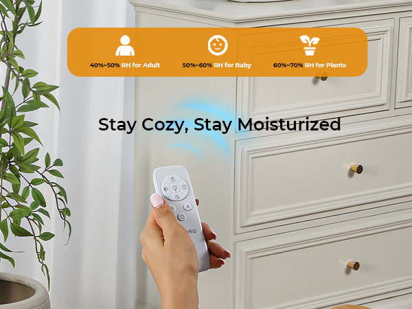 customize the ideal humidity for your family