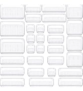 WOWBOX 30 PCS Clear Plastic Drawer Organizer Set, 5 Sizes Desk Drawer Divider Organizers and Stor...