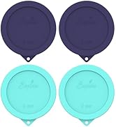 Sophico 2 Cup Round Silicone Storage Cover Lids Replacement for Anchor Hocking and Pyrex 7200-PC ...