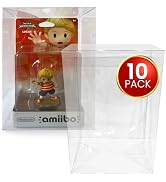 EVORETRO Action Figure Display Case Protector for Large Single Standard Amiibo Like Splatoon, Zel...