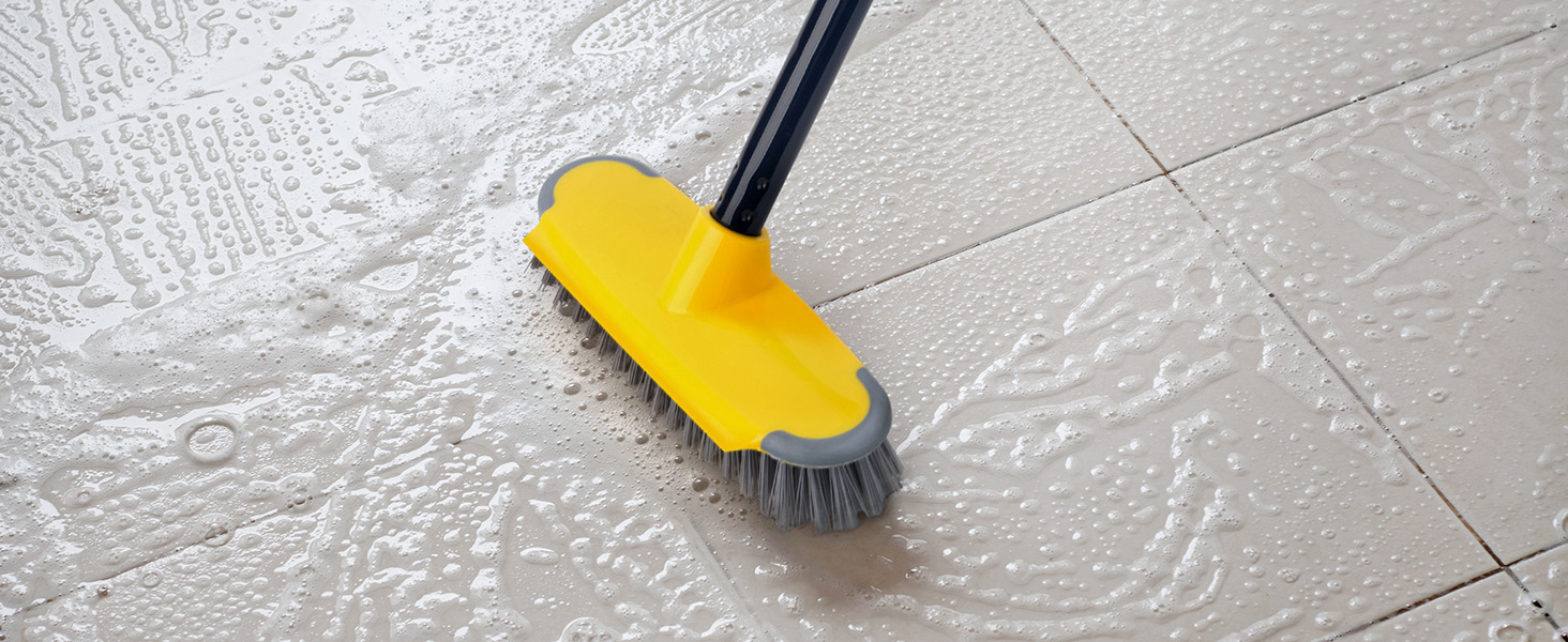 scrubber brush with long handle