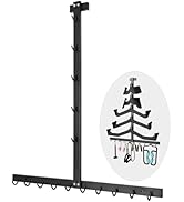 LAT Pulldown Attachment Storage Rack: Wall Mounted Mag Grip Lat Pull Down Bar & Cable Machine Att...