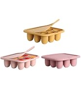 WAJIAYON Baby Food Freezer Tray Silicone Nibble Freezer Tray,Baby Fruit Food Feeder Teether Tray,...