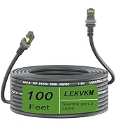 LEKVKM Starlink Gen 3 Cable 100 ft, Waterproof Replacement Cable for Starlink Rectangular Satelli...