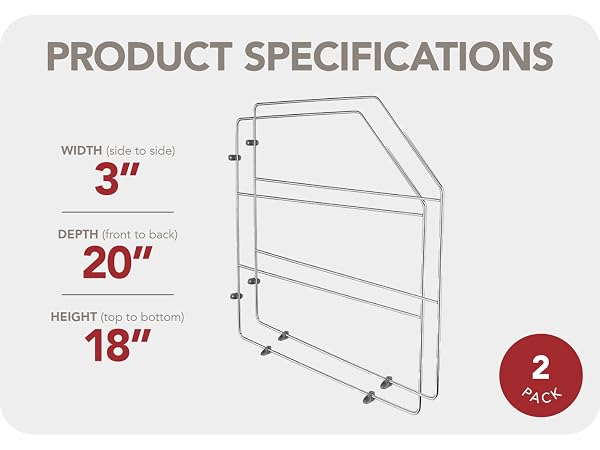 Chrome Bakeware and Tray Divider Product Specifications?