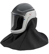 3M PAPR, Versaflo Respiratory Helmet M-407, For Powered Air Purifying Respirators, Premium Coated...