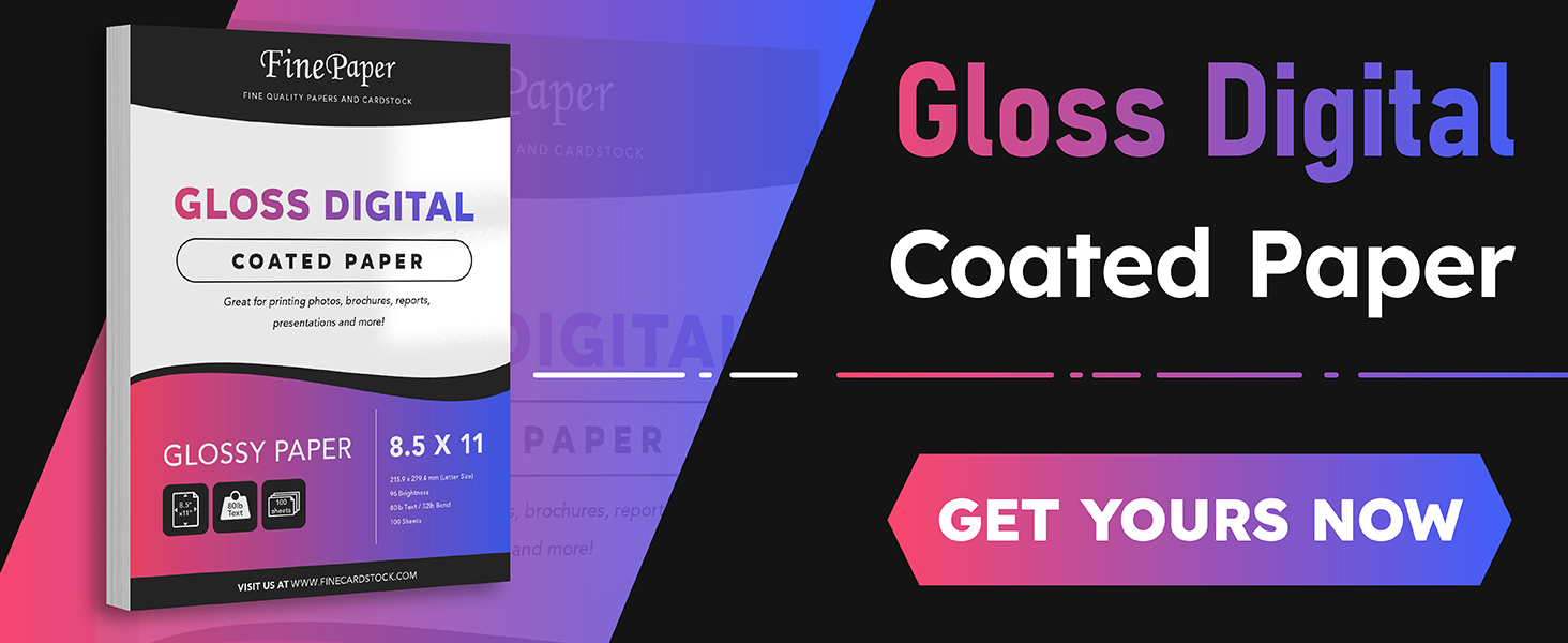 glossy paper digital coated high quality photos flyers posters high gloss thick