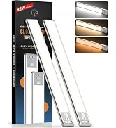 BLS 14.8inch Under Cabinet Lighting, 126 LED Motion Sensor Light Indoor, 2500mAh Rechargeable Wir...