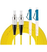 Eardion LC to FC Fiber Patch Cable, 5M (16.4ft) Single-Mode Duplex Jumper - LC/UPC-FC/UPC 9/125um...
