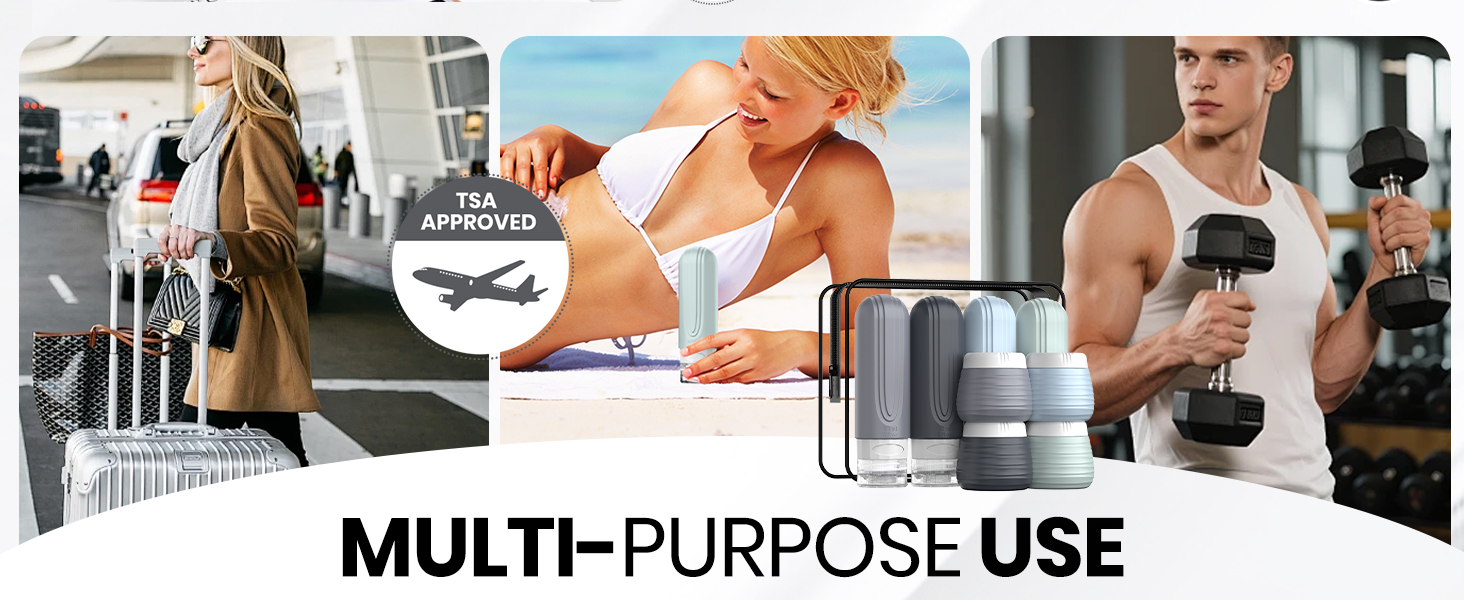 Travel Bottles for Toiletries 8 Pack