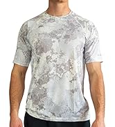 BuiltCool Men’s Crew Neck Raglan Shirt – Quick Dry Shirts for Men, Instant Cooling Moisture Wicki...