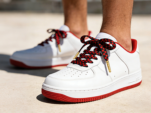 plaid shoe laces