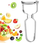 Vegetable Peeler Julienne Slicer, Stainless Steel Potato Peeler with Dual Blade,Y-shape Fruit Pee...