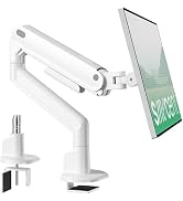 monTEK Single Monitor Arm, Heavy-Duty Adjustable Mount for 17?–40? Screens,Full Motions Arm Mecha...
