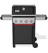 Weber Spirit E-425 Liquid Propane Gas Grill for Outdoor Cooking and BBQ, 4 Boost Burners, Black