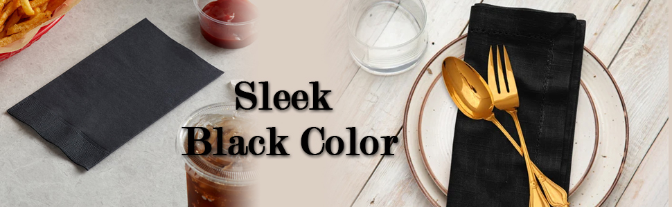 Black Dinner Napkin
