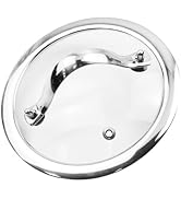 HEVSTIL 6 Inch Tempered Glass Lid for Frying Pans - Vented Skillet Cover with Stainless Steel Handle