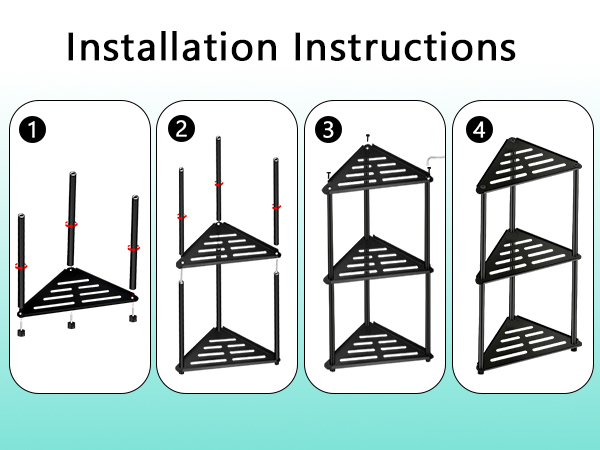 bathroom storage rack