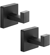 Fenas Towel Hooks Robe Hook Coat Hook Stainless Steel Heavy Duty Bathrooms Square Hooks Wall Moun...