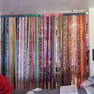 Recycle Silk Sari Door Ribbon Curtains