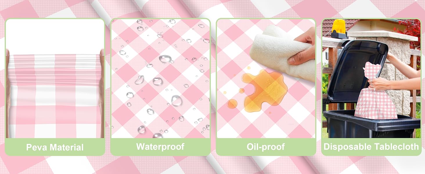 Plastic Table Cloths for Parties Disposable