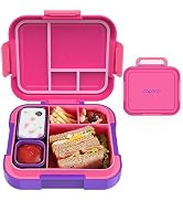 Caperci Bento Lunch Box for Kids - Large 4.8 Cups Lunch Container with Two Modular Containers - 4...