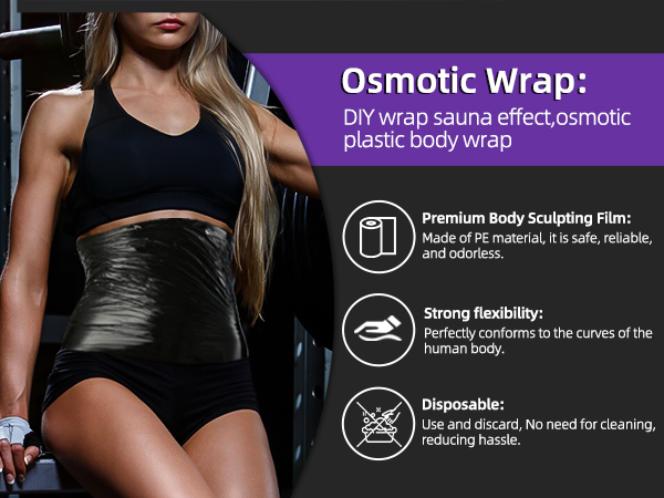Osmotic Wrap: DIY wrap sauna effect,osmotic plastic body wrap