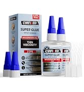 CYAFIXED Professional Grade Cyanoacrylate Super Glue, Super Thin Viscosity CA Glue for Woodworkin...