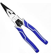 9" Needle Nose Pliers - Multi with Wire Strippers Function,Suit for Wire Cutters/Crimper/Stripper...