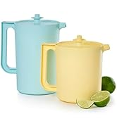 Tupperware Heritage Pitcher Set in Vintage Colors - Dishwasher Safe & BPA Free - (Set of 2)