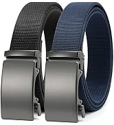 CHAOREN Mens Belt Stretchable - Elastic Golf Nylon Web Adjustable Belt - for Casual Wear