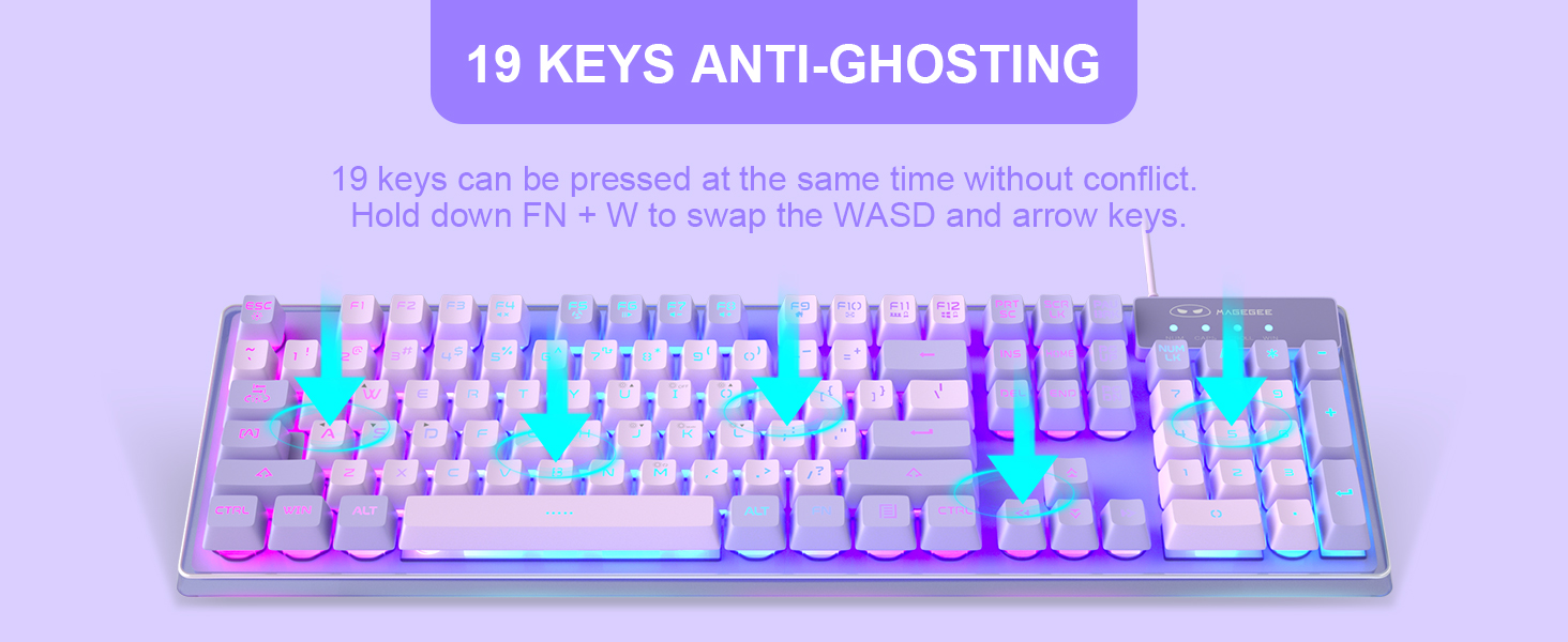 19 Keys Anti-Ghosting