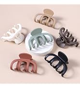 Hair Clips for Women 3.5 Inch Medium Hair Claw Clips for Girls Thin Thick Hair Matte Banana Jaw C...