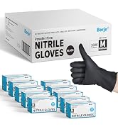 Borje Nitrile Exam Gloves, 4 Mil, Latex & Powder-Free, Food Safe, Cleaning Disposable Glove, Medi...