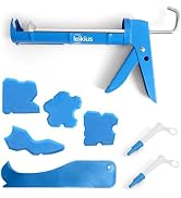Caulk Gun Kit Smooths No-drip Silicone Caulking Gun and Caulking Tools, Sealant Tools Grout Scrap...