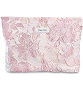 STARDW Flower Cosmetic Bags Makeup Bags for Women and Girls,Travel Makeup Bag Large Capacity Canv...