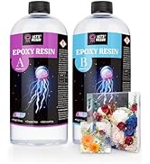 LET'S RESIN 1/2 Gallon Casting Epoxy Resin,Bubble Free & Crystal Clear Epoxy Kit,2 Part Resin and...