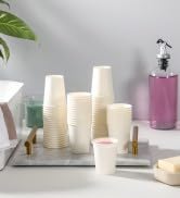 AOZITA 210 Pack 3 oz Paper Cups, White Mouthwash Cups, Disposable Bathroom Cups, Espresso Cups, P...