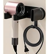 Hair Dryer Holder Wall Mounted, Blow Dryer Holder with Strong Magnet, Dyson Hair Dryer Holder Adh...