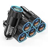 6 Pack USB C Car Charger, Ancekoy 38W Dual USB-C + USB-A Car Charger Adapter Fast Charge PD/QC 3....