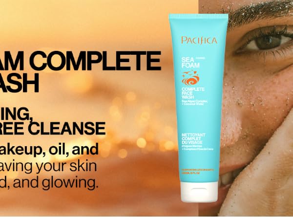 sea foam complete face wash defense aging clean skin harness power ocean marine vitamine cream