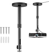 Projector Ceiling Mount, 10.8" - 15" Extendable Length Ceiling Projector Stand with 1/4" Screw, C...