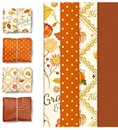 Aobkiat Fall Thanksgiving Tissue Paper for Gift Bags,24 Sheets | Pumpkin Maple Leaf Design Paper,...
