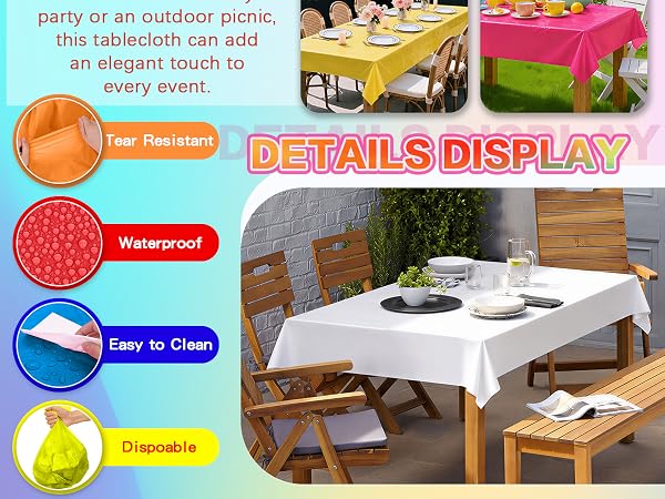plastic tablecloth