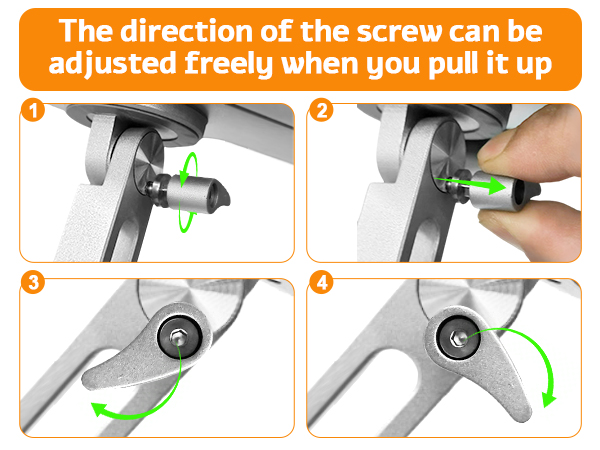 It is equipped with three lock buttons