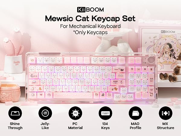 Mewsic Keycaps