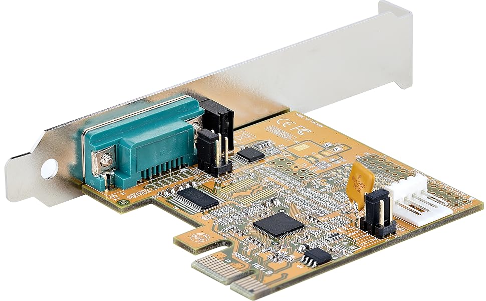 PCI Express Serial Card, PCIe to RS232 (DB9) Serial Interface Card