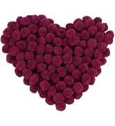 MORFEN 150 Pieces Pom Poms, 1 Inch Craft Pom Poms, Fuzzy Pompom Puff Balls, Small Pom Pom Balls f...