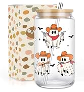 GSPY Cowboy Ghost Cup, Spooky Halloween Gifts for Women, Men - Cute Western Cowgirl Tumbler, 16 o...